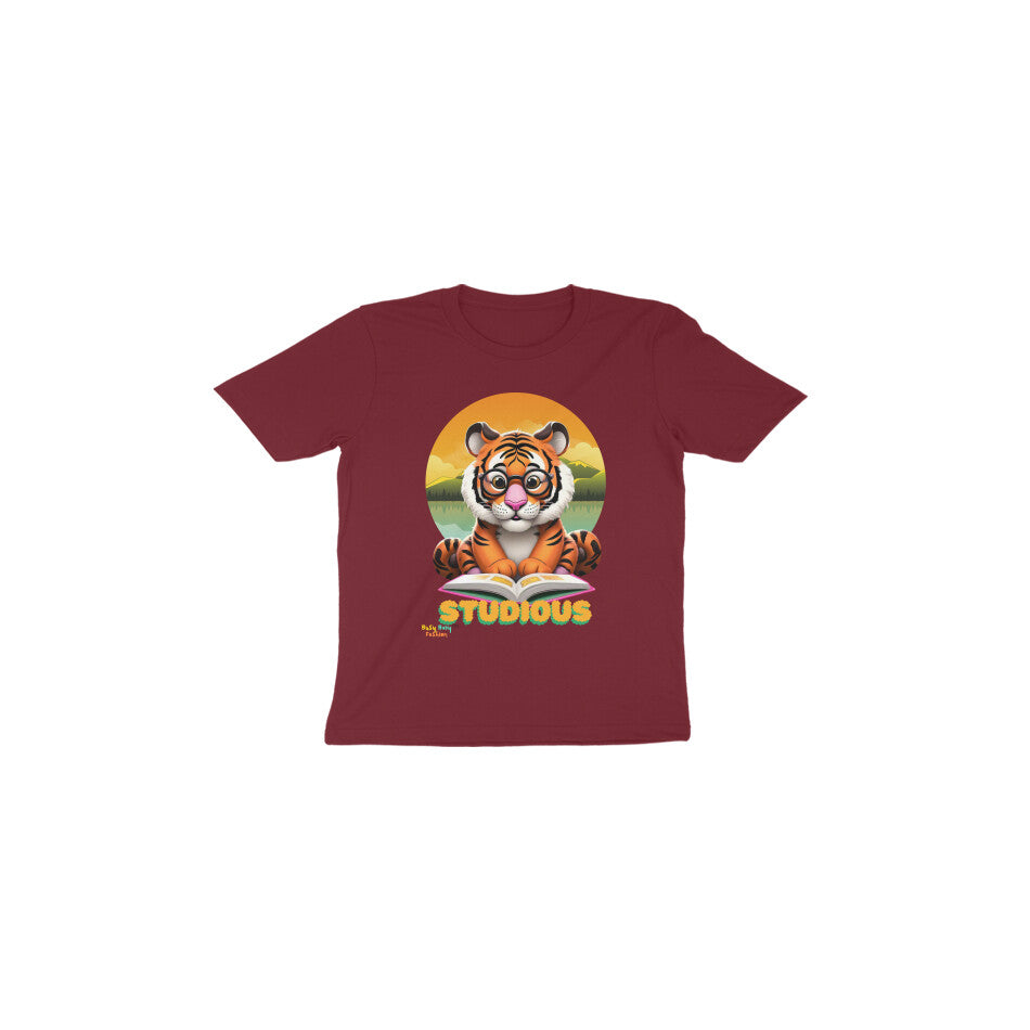 Studious- Round neck short sleeves T-shirts -regular fit. 1-6 years
