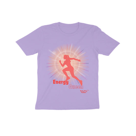 Energy queen- Girls short sleeves round neck T-shirt 7 to 14 years