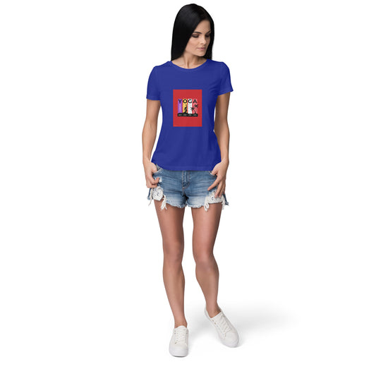 Yoga- Women round neck short sleeves cottonT-shirt