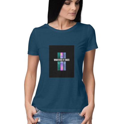 Win- Women round neck short sleeves cottonT-shirt