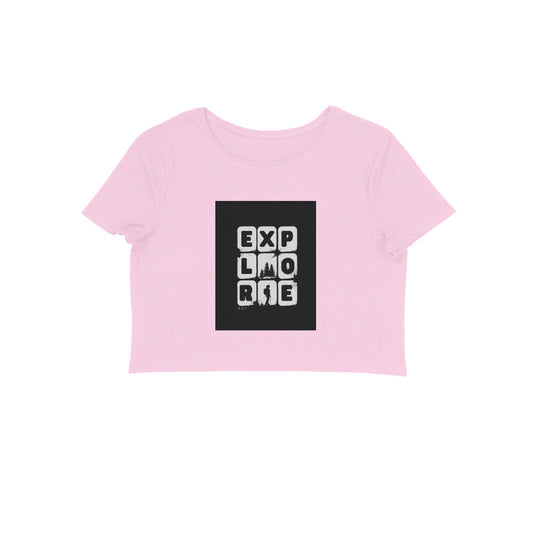 Explore- Cotton Crop Top Girls