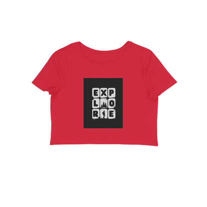 Explore- Cotton Crop Top Girls