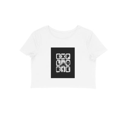 Explore- Cotton Crop Top Girls