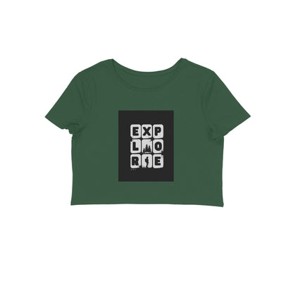 Explore- Cotton Crop Top Girls