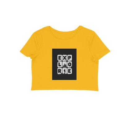 Explore- Cotton Crop Top Girls
