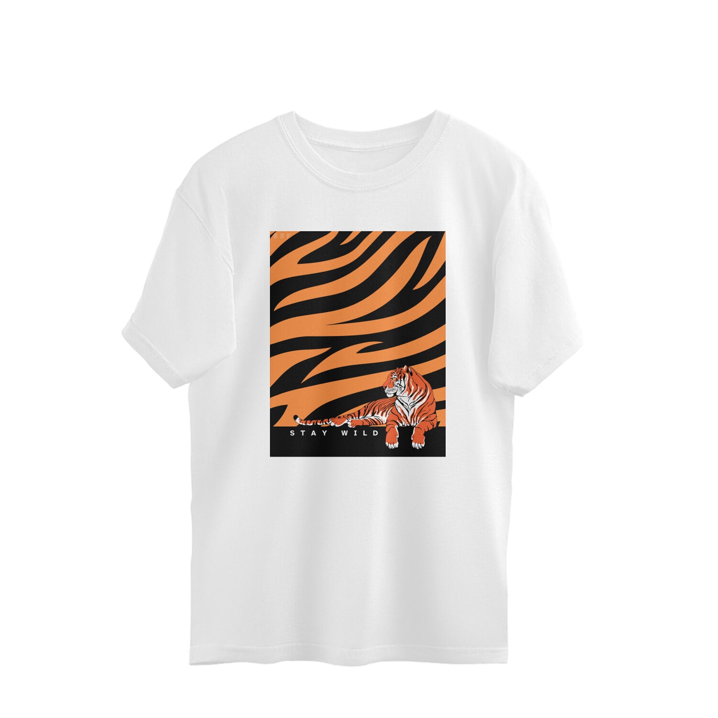 Stay Wild- Mens Premium oversized cotton T-shirt