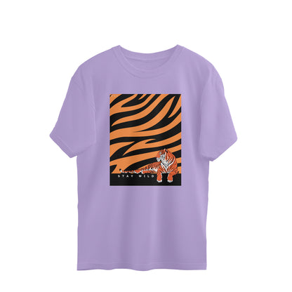 Stay Wild- Mens Premium oversized cotton T-shirt