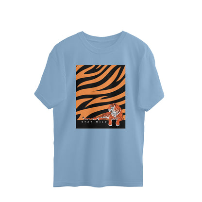 Stay Wild- Mens Premium oversized cotton T-shirt