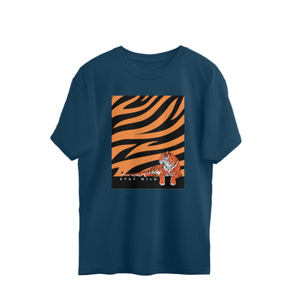 Stay Wild- Mens Premium oversized cotton T-shirt