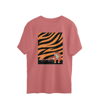 Stay Wild- Mens Premium oversized cotton T-shirt