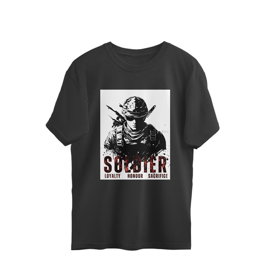 Soldier Mens Premium oversized cotton T-shirt