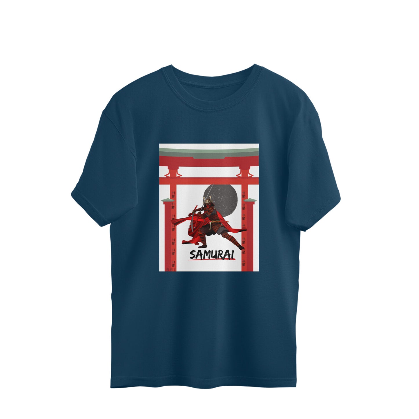 Samurai- Mens Premium oversized cotton T-shirt