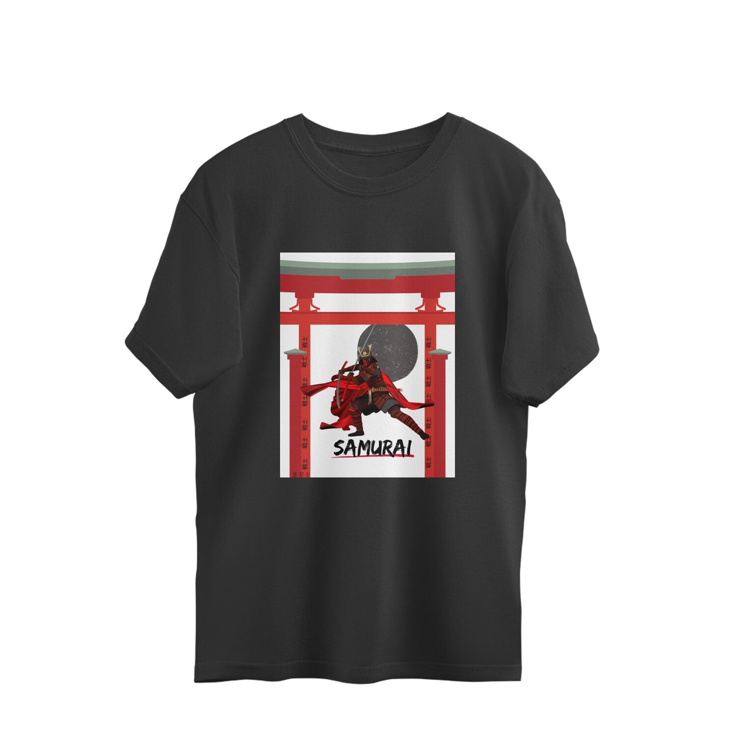 Samurai- Mens Premium oversized cotton T-shirt