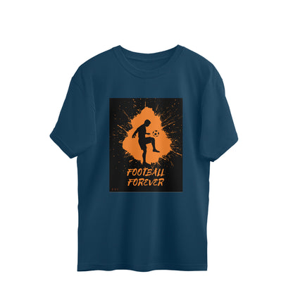 Football-Mens oversized cotton T-shirt