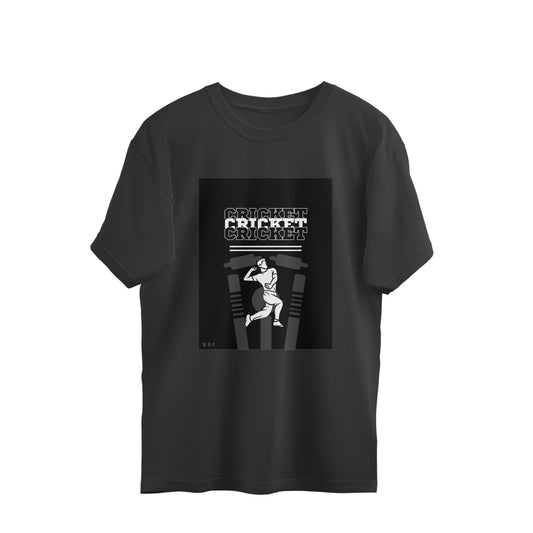 Cricket-Mens Premium oversized cotton T-shirt
