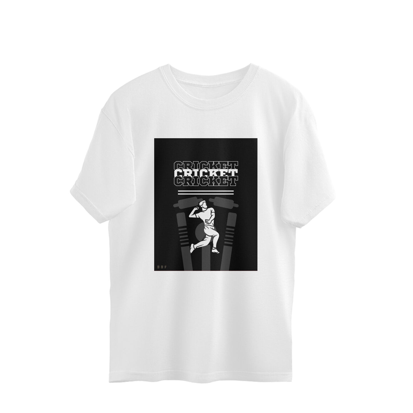 Cricket-Mens Premium oversized cotton T-shirt