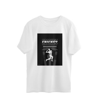 Cricket-Mens Premium oversized cotton T-shirt