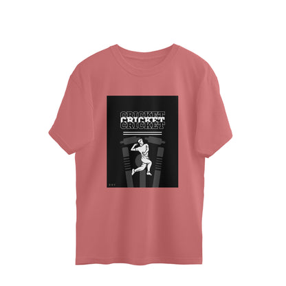 Cricket-Mens Premium oversized cotton T-shirt