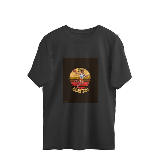 Basket Ball-Mens Premium oversized cotton T-shirt