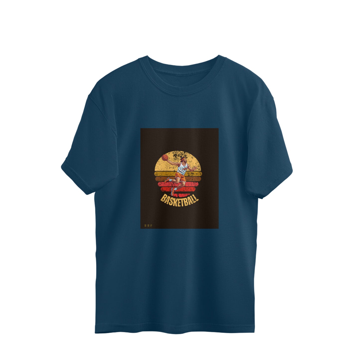 Basket Ball-Mens Premium oversized cotton T-shirt