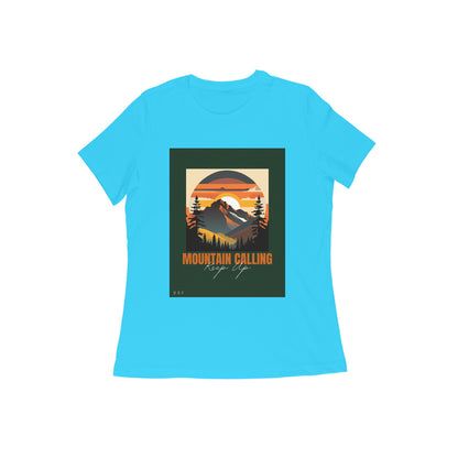 Mountain Calling- Girls Cotton round neck short sleeves T-shirt