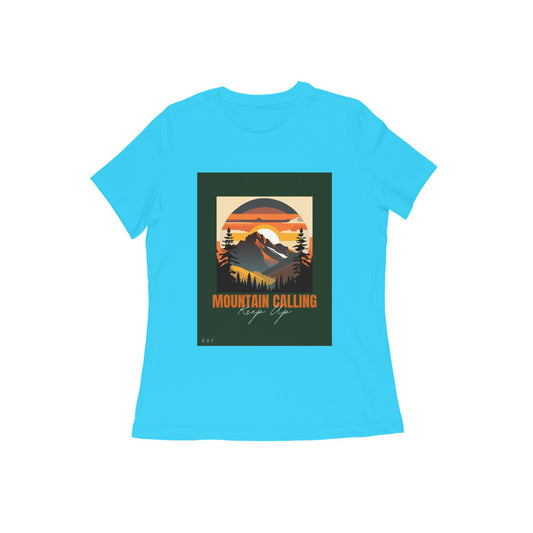 Mountain Calling- Girls Cotton round neck short sleeves T-shirt