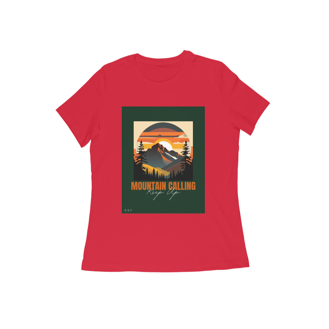 Mountain Calling- Girls Cotton round neck short sleeves T-shirt