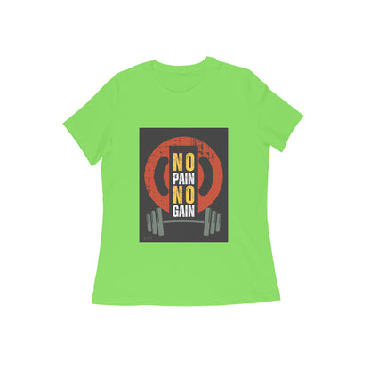 No pain No Gain -Girls Cotton round neck short sleeves T-shirt
