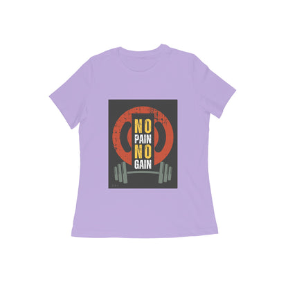 No pain No Gain -Girls Cotton round neck short sleeves T-shirt