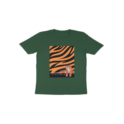 Stay wild-Kids round neck short sleeves cotton T-shirt