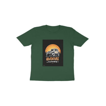 Adventure - Kids round neck short sleeves cotton T-shirt (1-6 years)