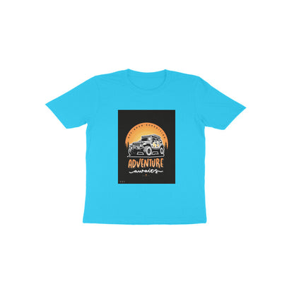 Adventure - Kids round neck short sleeves cotton T-shirt (1-6 years)