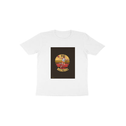 Basketball- Kids round neck short sleeves cotton T-shirt (1-6 years)