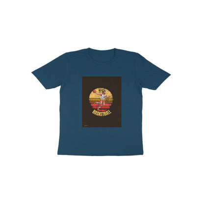 Basketball- Kids round neck short sleeves cotton T-shirt (1-6 years)