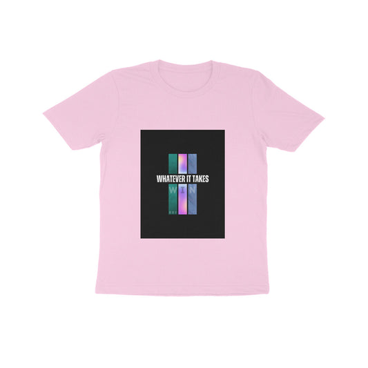 Win Kids round neck short sleeves cotton T-shirt (7-14 years)