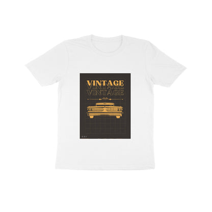 Vintage-Kids round neck short sleeves cotton T-shirt (7-14 years)