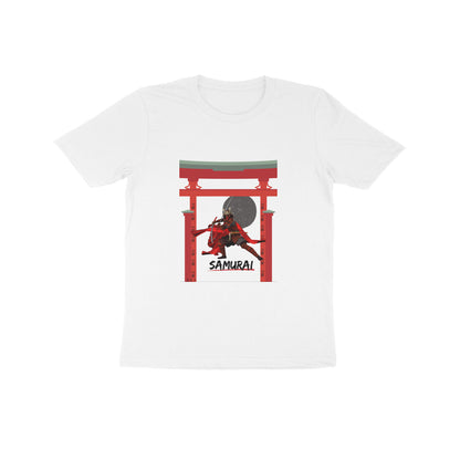 Samurai- Kids round neck short sleeves cotton T-shirt (7-14 years)