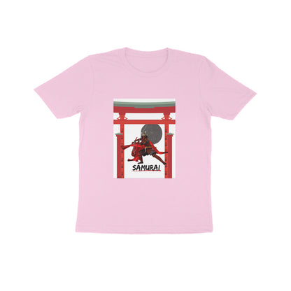 Samurai- Kids round neck short sleeves cotton T-shirt (7-14 years)