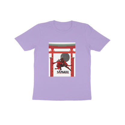 Samurai- Kids round neck short sleeves cotton T-shirt (7-14 years)