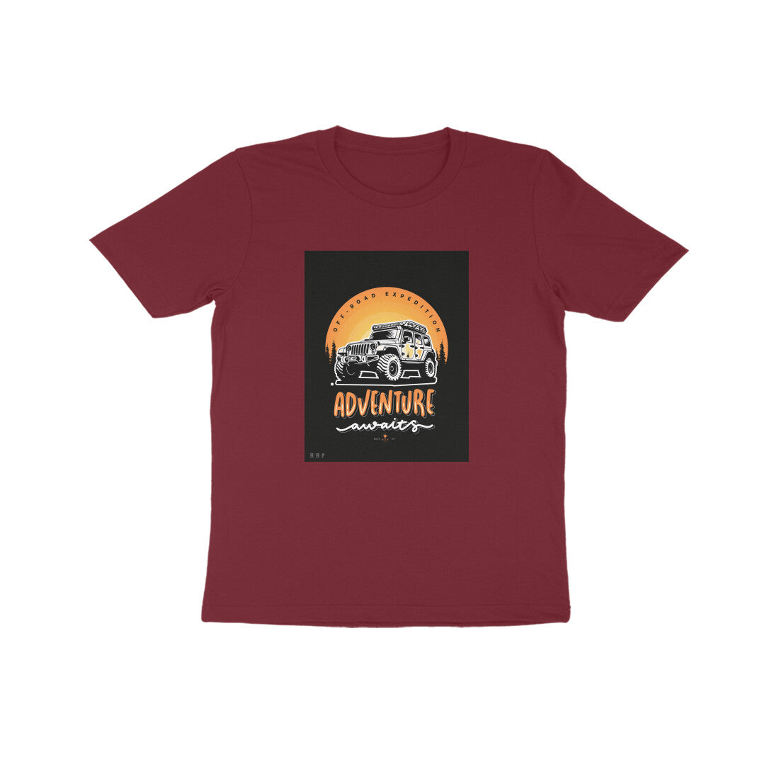 Off Roading Adventure-Kids round neck short sleeves cotton T-shirt (7-14 years)