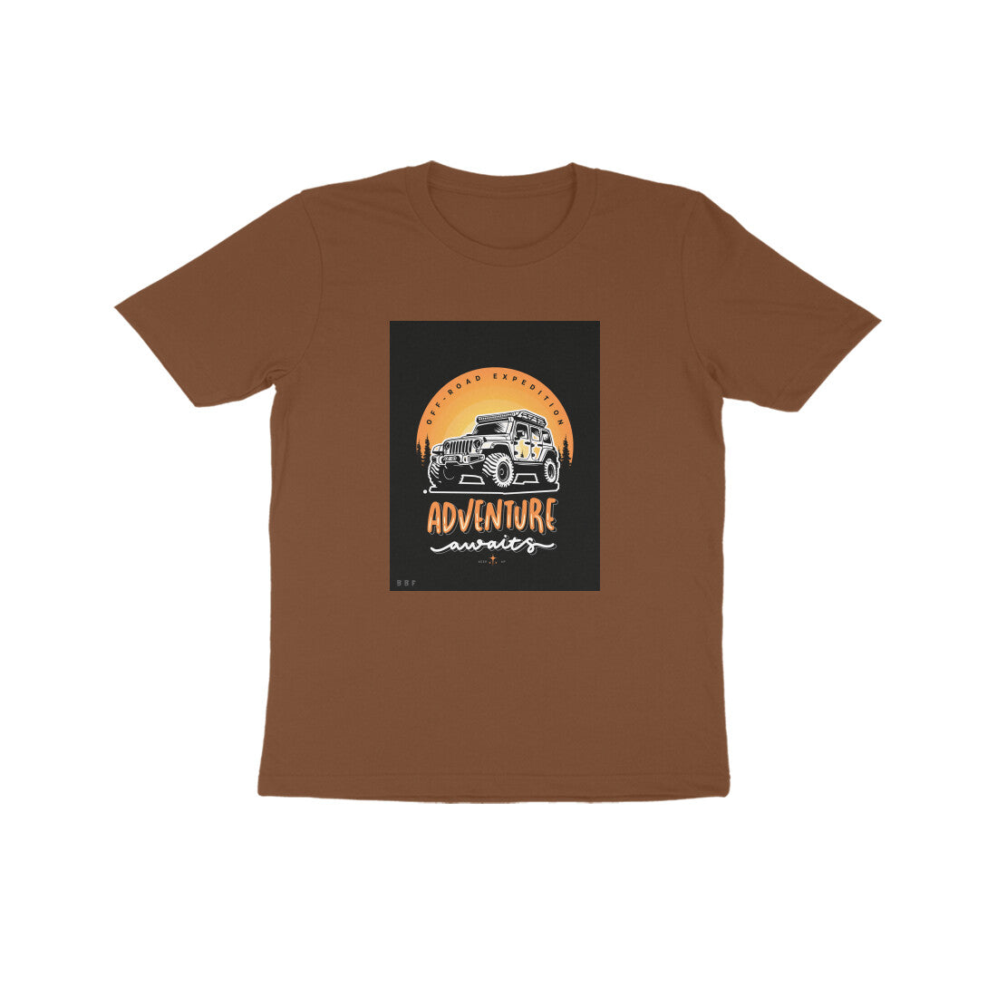 Off Roading Adventure-Kids round neck short sleeves cotton T-shirt (7-14 years)