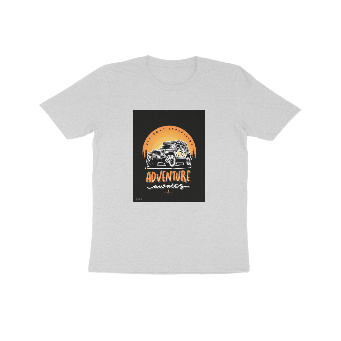 Off Roading Adventure-Kids round neck short sleeves cotton T-shirt (7-14 years)