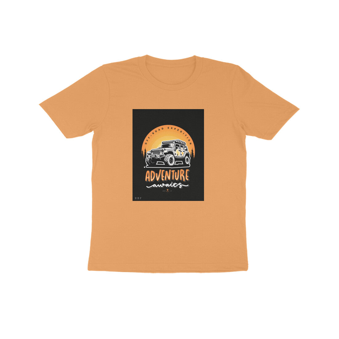 Off Roading Adventure-Kids round neck short sleeves cotton T-shirt (7-14 years)