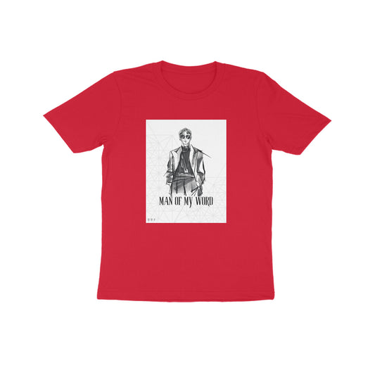 Man of word- Kids round neck short sleeves cotton T-shirt (7-14 years)