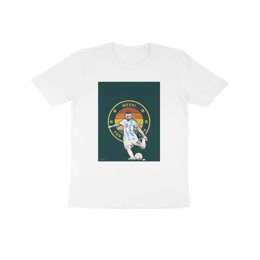 Messi-Kids round neck short sleeves cotton T-shirt (7-14 years)