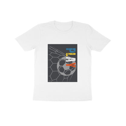 Play Football - Kids round neck short sleeves cotton T-shirt (7-14 years)