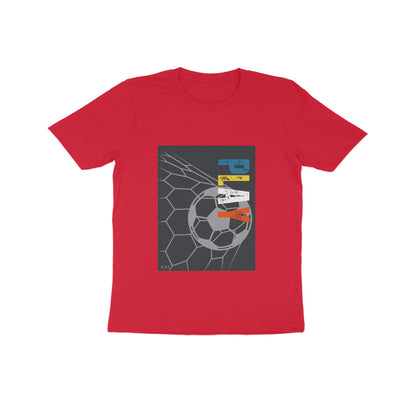 Play Football - Kids round neck short sleeves cotton T-shirt (7-14 years)