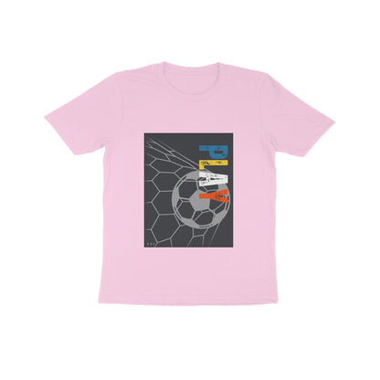 Play Football - Kids round neck short sleeves cotton T-shirt (7-14 years)