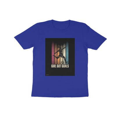 Goals- Kids round neck short sleeves cotton T-shirt (7-14 years)