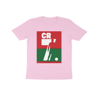 CR-7- Kids round neck short sleeves cotton T-shirt (7-14 years)